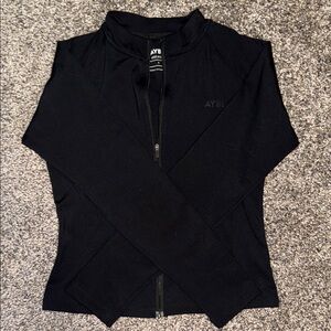 AYBL Sleek Black Zip-Up Jacket